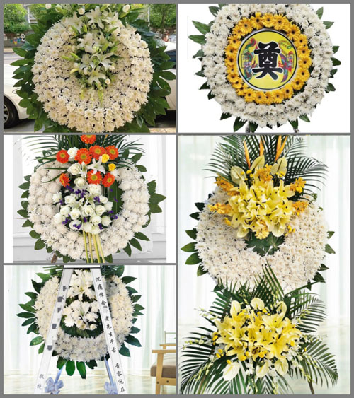 安徽淮南市凤台县凤凰镇酒东村花圈速递